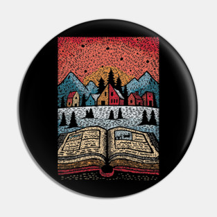 Open Book Fantasy World | A Reader's Escape Pin