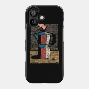 Stovetop Moka Pot | Italian Coffee Maker Art Phone Case
