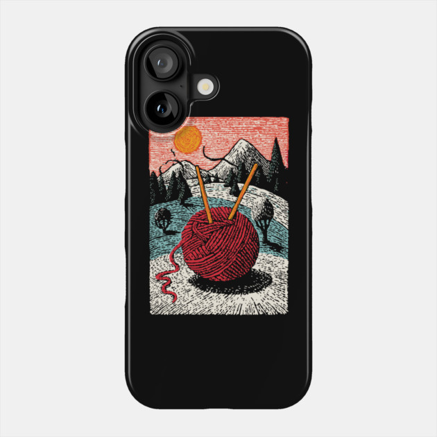 Cozy Ball of Yarn | A Knitter's Hygge Life Phone Case by TuncGK