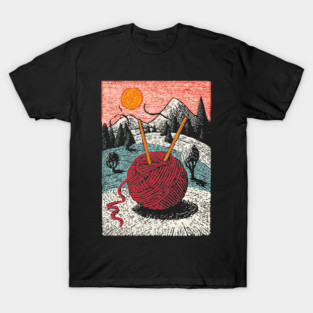 Cozy Ball of Yarn | A Knitter's Hygge Life T-Shirt