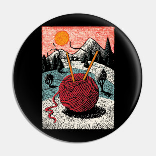 Cozy Ball of Yarn | A Knitter's Hygge Life Pin