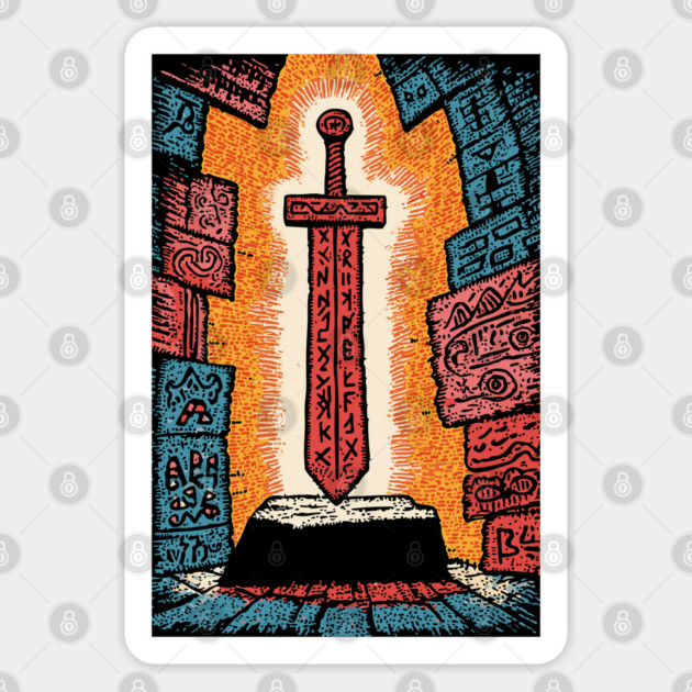 Legendary Magic Sword | Fantasy Gamer Item Sticker by TuncGK