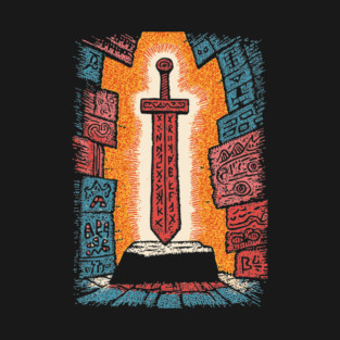 Legendary Magic Sword | Fantasy Gamer Item T-Shirt
