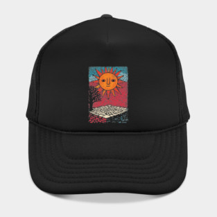 Happy Folk Art Sun | Groovy Boho Sunshine Hat