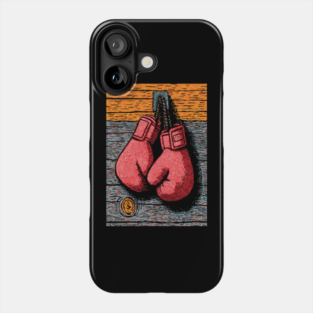 Vintage Boxing Gloves | The Fighter's Spirit Phone Case by TuncGK