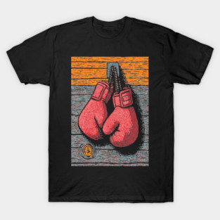 Vintage Boxing Gloves | The Fighter's Spirit T-Shirt