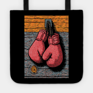 Vintage Boxing Gloves | The Fighter's Spirit Tote