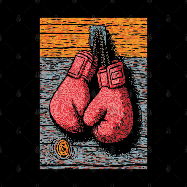 Vintage Boxing Gloves | The Fighter's Spirit by TuncGK