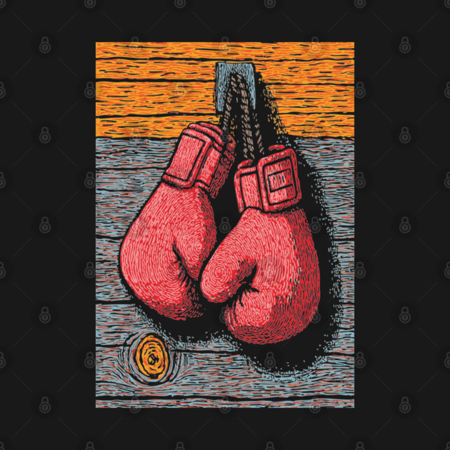 Vintage Boxing Gloves | The Fighter's Spirit by TuncGK