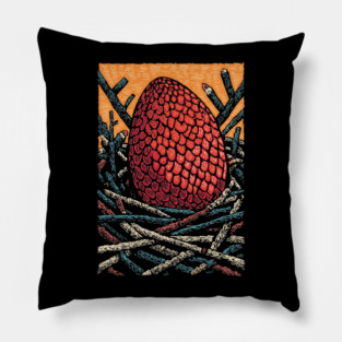 The Dragon's Egg | A Nest of Fantasy Fire Pillow