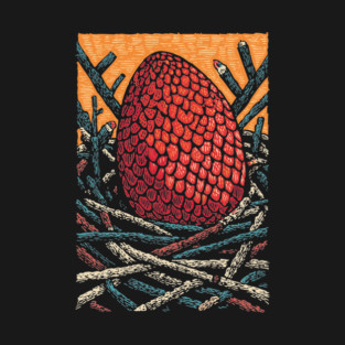 The Dragon's Egg | A Nest of Fantasy Fire T-Shirt