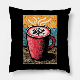 Cozy Winter Hot Cocoa | A Hygge Holiday Mug Pillow