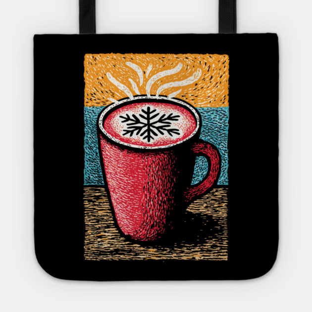 Cozy Winter Hot Cocoa | A Hygge Holiday Mug Tote by TuncGK