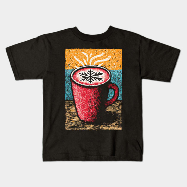 Cozy Winter Hot Cocoa | A Hygge Holiday Mug Kids T-Shirt by TuncGK