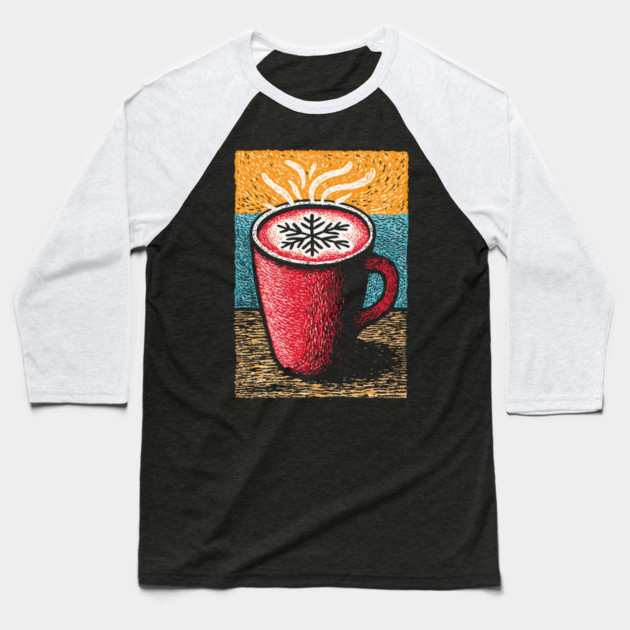 Cozy Winter Hot Cocoa | A Hygge Holiday Mug Baseball T-Shirt by TuncGK