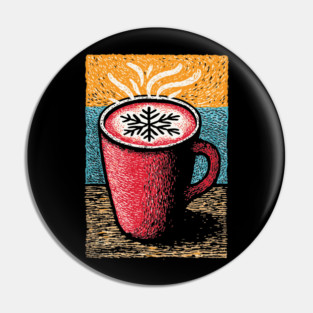 Cozy Winter Hot Cocoa | A Hygge Holiday Mug Pin