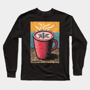 Cozy Winter Hot Cocoa | A Hygge Holiday Mug Long Sleeve T-Shirt