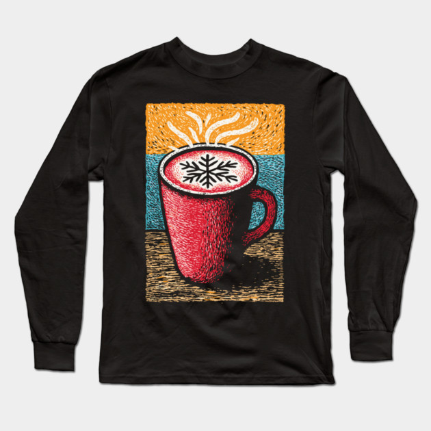 Cozy Winter Hot Cocoa | A Hygge Holiday Mug Long Sleeve T-Shirt by TuncGK