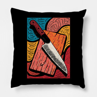 The Chef's Knife | A Foodie's Essential Tool Pillow