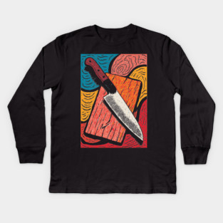 The Chef's Knife | A Foodie's Essential Tool Kids Long Sleeve T-Shirt
