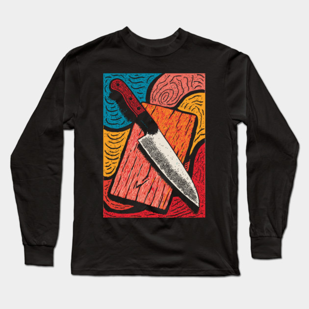 The Chef's Knife | A Foodie's Essential Tool Long Sleeve T-Shirt by TuncGK