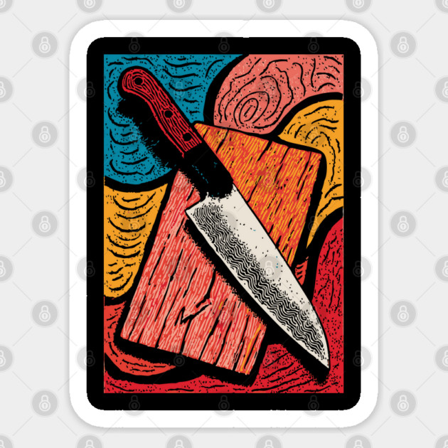 The Chef's Knife | A Foodie's Essential Tool Sticker by TuncGK