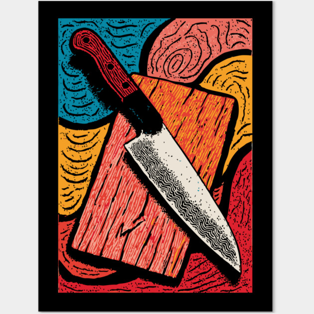 The Chef's Knife | A Foodie's Essential Tool Wall Art by TuncGK