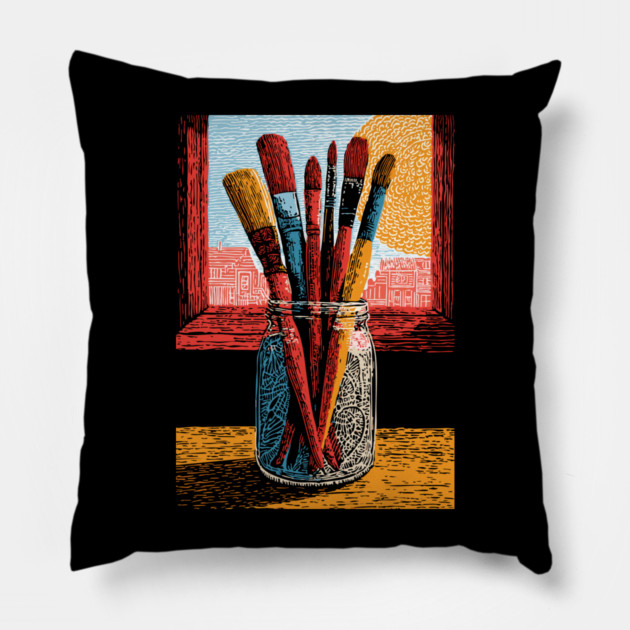 Illustrator's Art Markers | A Designer's Toolkit Pillow by TuncGK