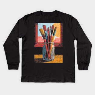Illustrator's Art Markers | A Designer's Toolkit Kids Long Sleeve T-Shirt