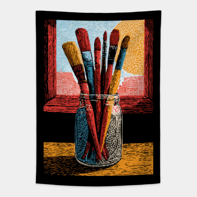 Illustrator's Art Markers | A Designer's Toolkit Tapestry by TuncGK