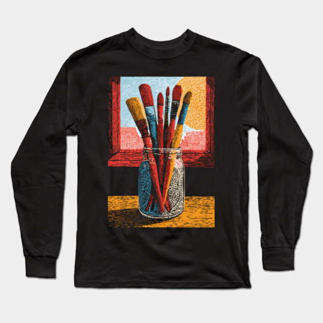 Illustrator's Art Markers | A Designer's Toolkit Long Sleeve T-Shirt by TuncGK