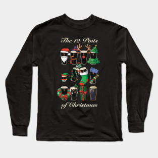 The 12 pints of Christmas Long Sleeve T-Shirt