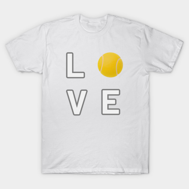 Tennis Ball Love Unique Sports Statement Piece T-Shirt by Art2Wear