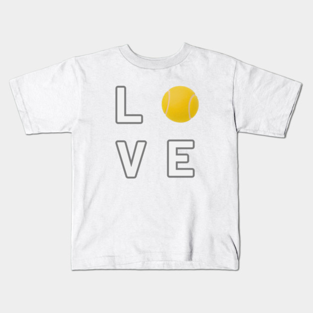 Tennis Ball Love Unique Sports Statement Piece Kids T-Shirt by Art2Wear