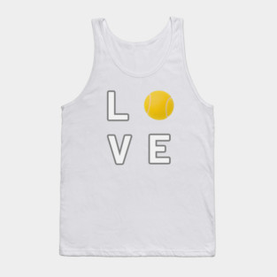 Tennis Ball Love Unique Sports Statement Piece Tank Top