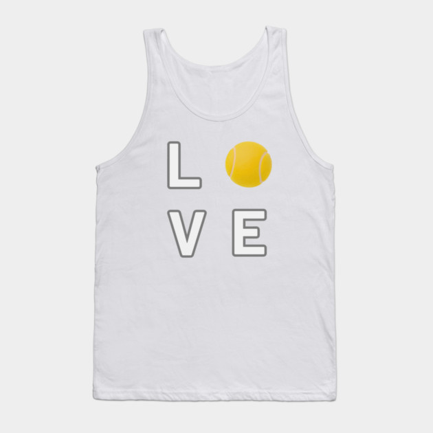 Tennis Ball Love Unique Sports Statement Piece Tank Top by Art2Wear