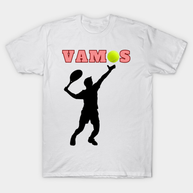 Tennis Player Vamos Tennis Lover Statement T-Shirt by Art2Wear