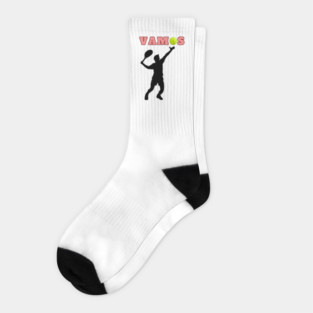 Tennis Player Vamos Tennis Lover Statement Socks