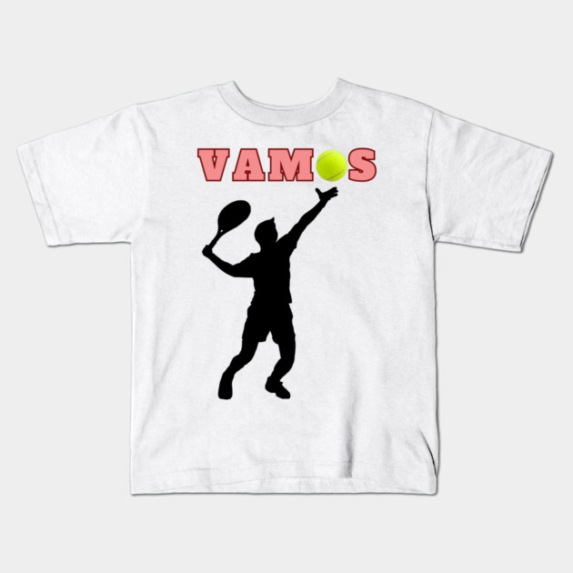 Tennis Player Vamos Tennis Lover Statement Kids T-Shirt by Art2Wear