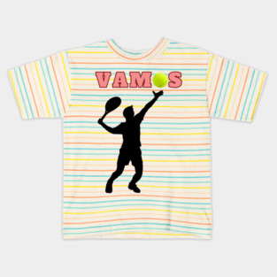 Tennis Player Vamos Tennis Lover Statement Kids T-Shirt