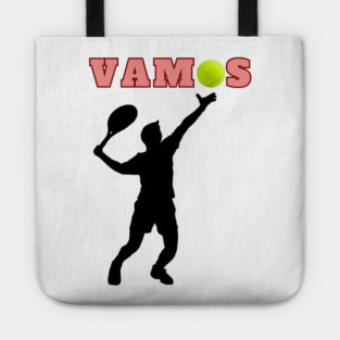 Tennis Player Vamos Tennis Lover Statement Tote