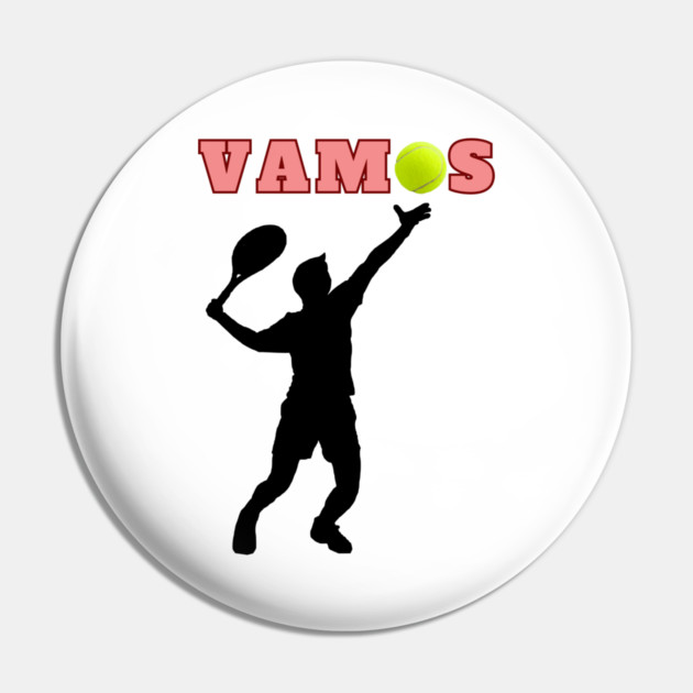 Tennis Player Vamos Tennis Lover Statement Pin by Art2Wear
