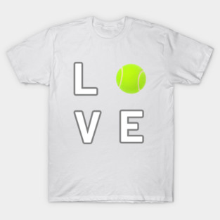 Tennis Ball Love Unique Sports Statement Piece T-Shirt