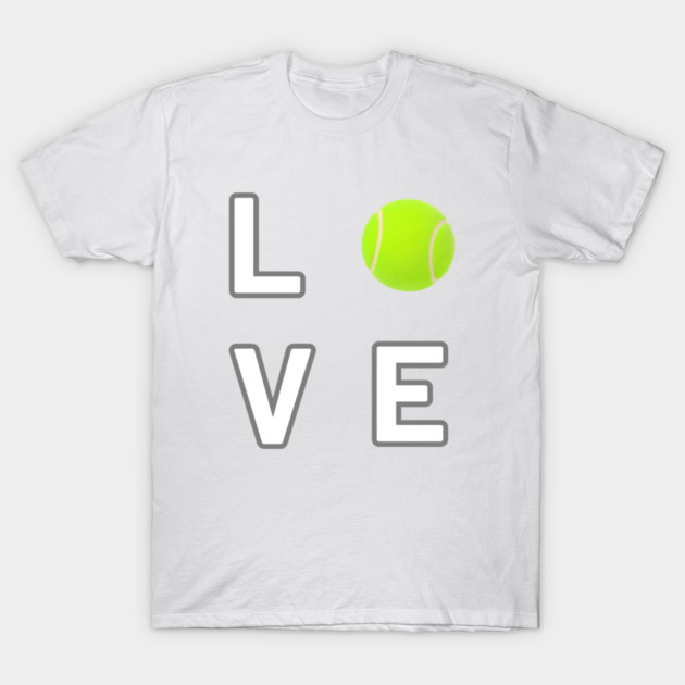 Tennis Ball Love Unique Sports Statement Piece T-Shirt by Art2Wear