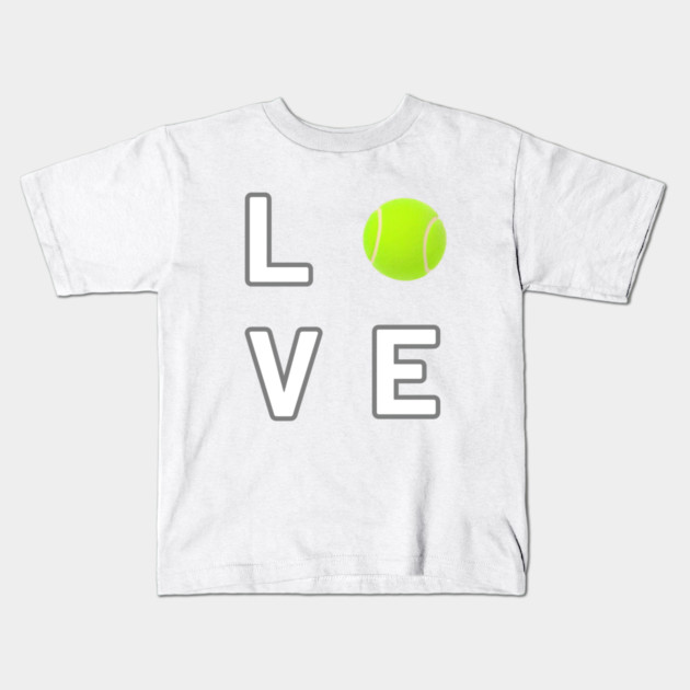 Tennis Ball Love Unique Sports Statement Piece Kids T-Shirt by Art2Wear