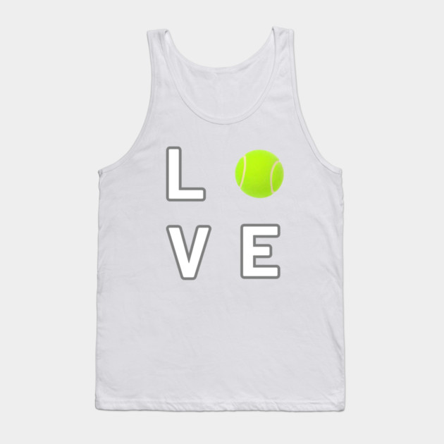 Tennis Ball Love Unique Sports Statement Piece Tank Top by Art2Wear