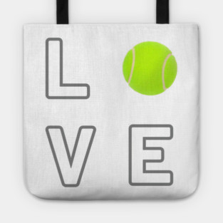 Tennis Ball Love Unique Sports Statement Piece Tote