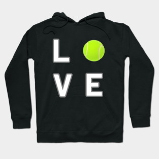 Tennis Ball Love Unique Sports Statement Piece Hoodie