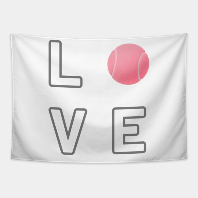 Tennis Lover Statement for Players and Enthusiasts Tapestry by Art2Wear