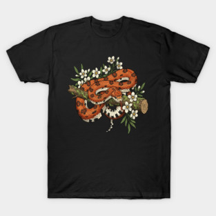 Corn Snake with Forest Wildflowers T-Shirt